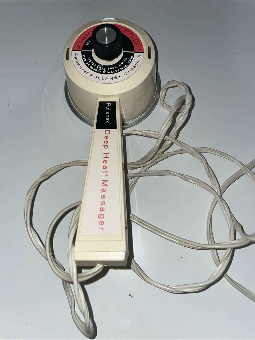 Vintage Pollenex Deep Heat Massager HM-10 Massage, Tested Works Great